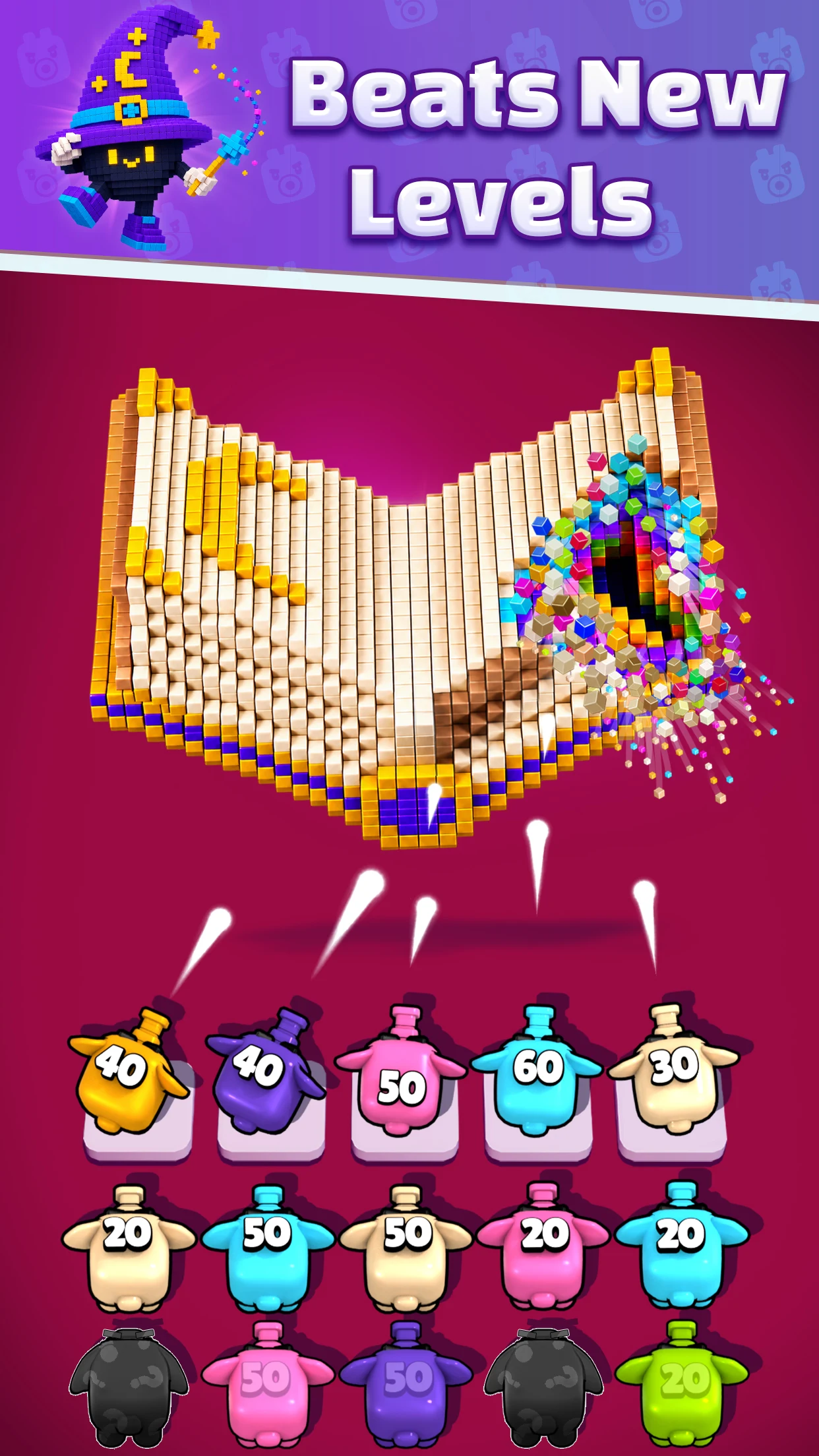 Voxel Flow 3D: Cube Blast screenshot