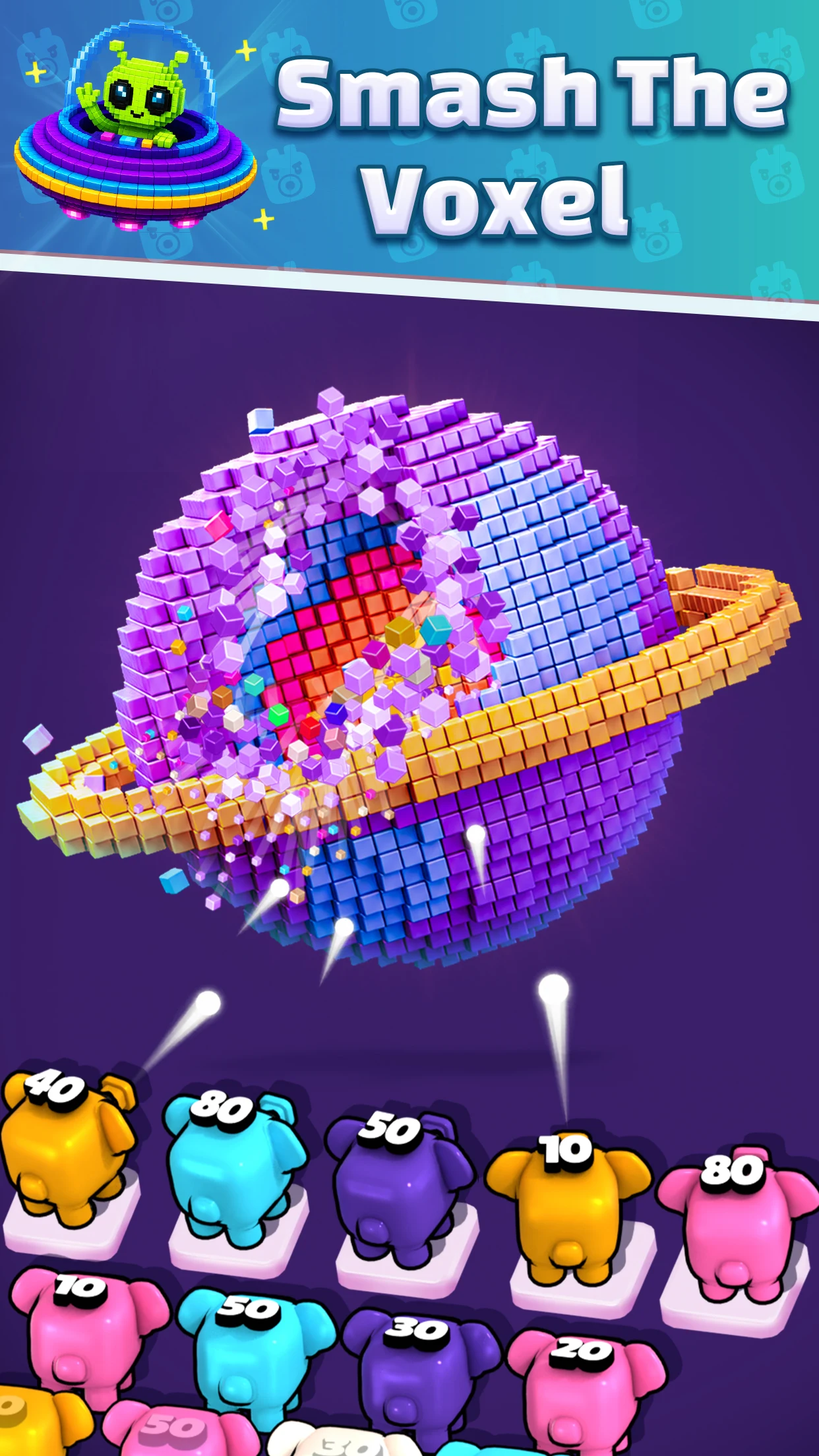 Voxel Flow 3D: Cube Blast screenshot