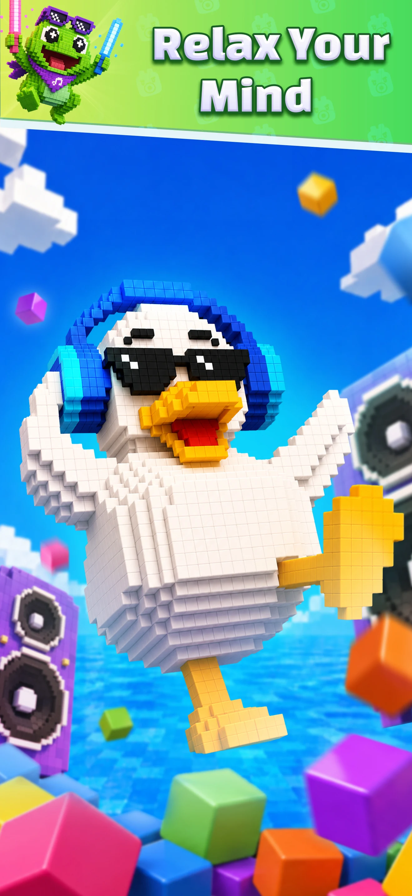 Voxel Flow 3D: Cube Blast screenshot